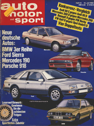   auto, motor und sport. hier: Heft 14/1982. 