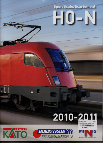    KATO Hobbytrain Spur H0-N. Gesamtkatalog 2010/2011. 