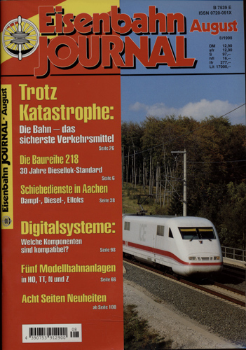   Eisenbahn Journal Heft 8/1998 (August 1998). 