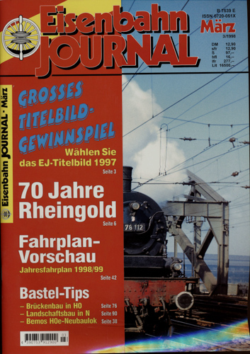   Eisenbahn Journal Heft 3/1998 (März 1998). 
