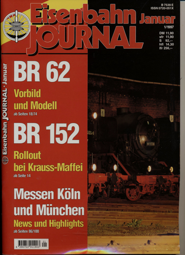   Eisenbahn Journal Heft 1/1997 (Januar 1997). 