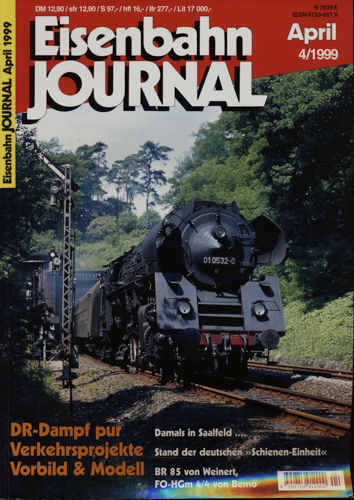   Eisenbahn Journal Heft 4/1999 (April 1999). 
