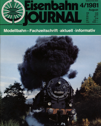   Eisenbahn Journal Heft 4/1981 (August 1981). 