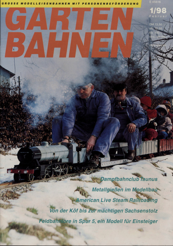   Gartenbahnen Heft 1/98. 