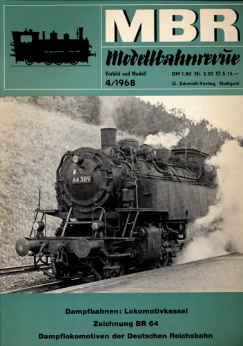  MBR Modellbahnrevue Heft 4/1968. 