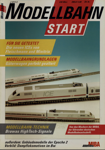   MIBA Modellbahn Start Heft 3/92 (März 1992). 