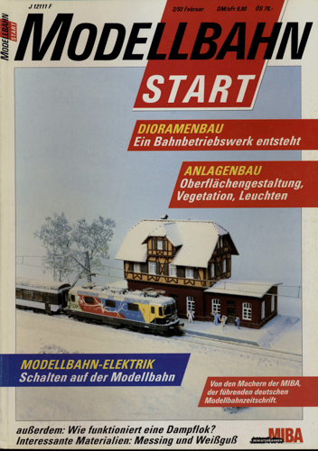   MIBA Modellbahn Start Heft 2/92 (Februar 1992). 