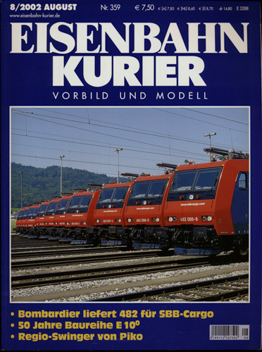   Eisenbahn-Kurier Heft Nr. 359 (8/2002 August). 