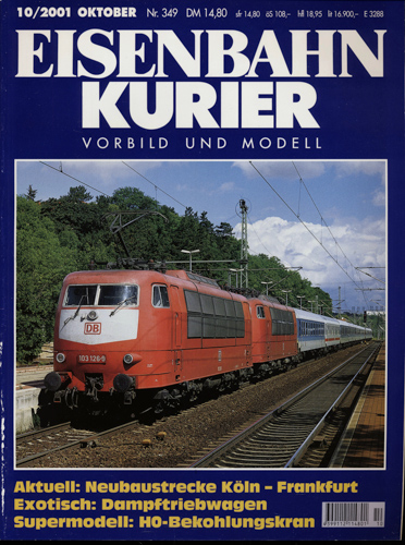   Eisenbahn-Kurier Heft Nr. 349 (10/2001 Oktober). 