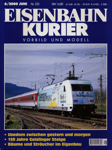   Eisenbahn-Kurier Heft Nr. 333 (6/2000 Juni). 