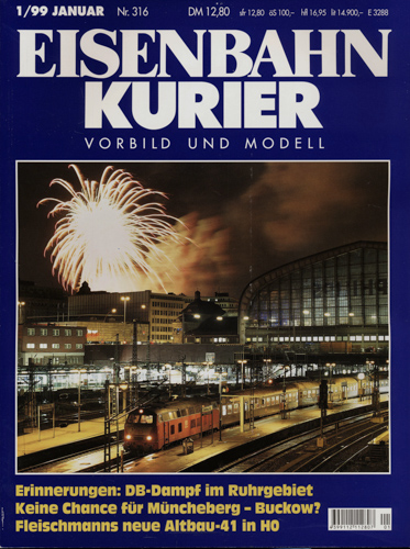   Eisenbahn-Kurier Heft Nr. 316 (1/1999 Januar). 