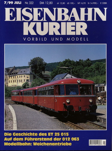   Eisenbahn-Kurier Heft Nr. 322 (7/1999 Juli). 