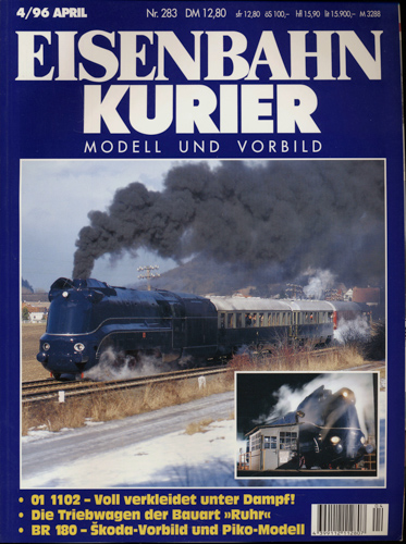   Eisenbahn-Kurier Heft Nr. 283 (4/1996 April). 