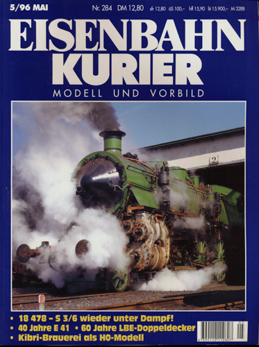   Eisenbahn-Kurier Heft Nr. 284 (5/1996 Mai). 