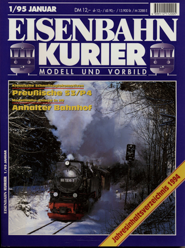   Eisenbahn-Kurier Heft Nr. 1/1995 (Januar 1995). 