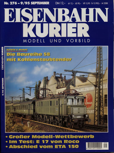   Eisenbahn-Kurier Heft Nr. 276 (9/1995 September). 