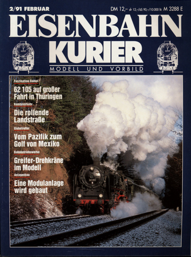   Eisenbahn-Kurier Heft Nr. 2/91 (Februar 1991). 