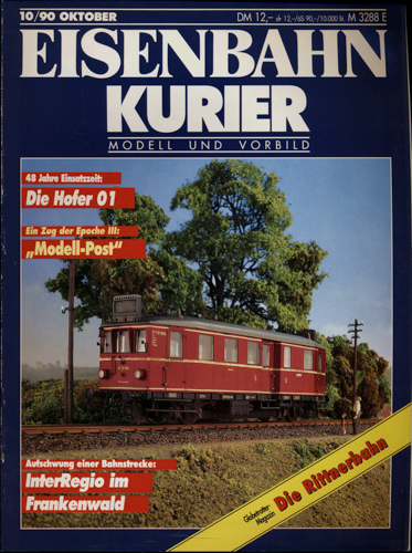   Eisenbahn-Kurier Heft Nr. 10/90 (Oktober 1990). 