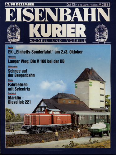   Eisenbahn-Kurier Heft Nr. 12/90 (Dezember 1990). 