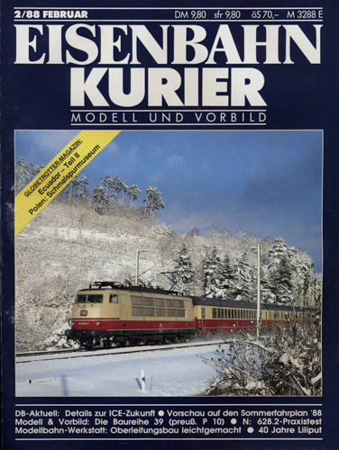   Eisenbahn-Kurier Heft Nr. 2/88 (Februar 1988). 