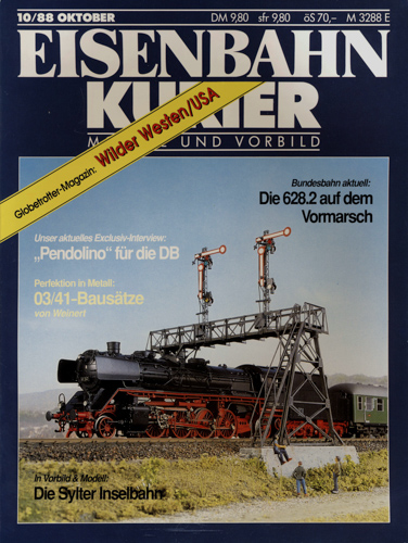   Eisenbahn-Kurier Heft Nr. 10/88 (Oktober 1988). 