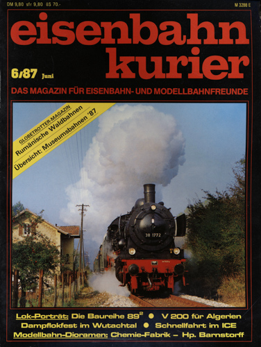   Eisenbahn-Kurier Heft Nr. 6/87 (Juni 1987). 