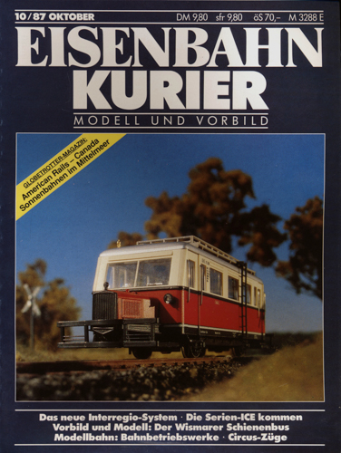   Eisenbahn-Kurier Heft Nr. 10/87 (Oktober 1987). 