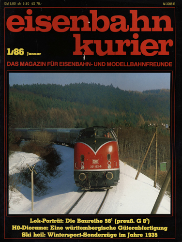   Eisenbahn-Kurier Heft Nr. 1/86 (Januar 1986). 