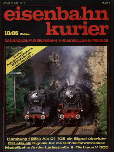   Eisenbahn-Kurier Heft Nr. 10/86 (Oktober 1986). 