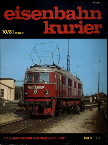   Eisenbahn-Kurier Heft Nr. 10/81 (Oktober 1981). 
