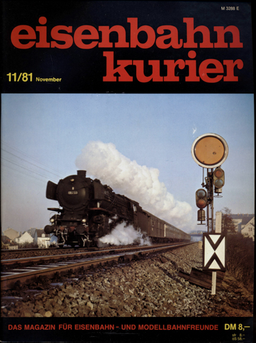   Eisenbahn-Kurier Heft Nr. 11/81 (November 1981). 
