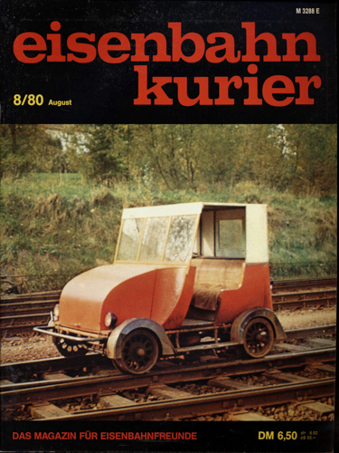   Eisenbahn-Kurier Heft Nr. 8/80 (August 1980). 