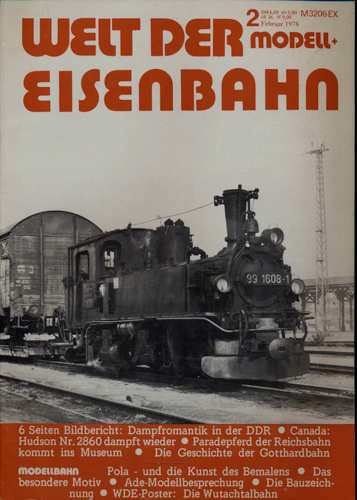   Welt der Modell+Eisenbahn Heft 2 Februar 1978. 