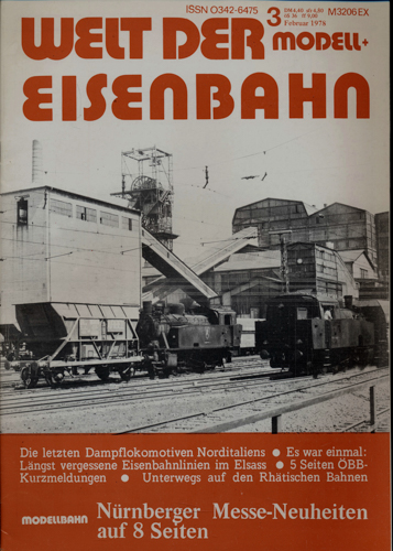   Welt der Modell+Eisenbahn Heft 3 März 1978. 