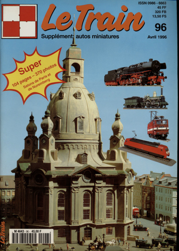   Le Train (supplément: autos miniatures) no. 96 (Avril 1996). 