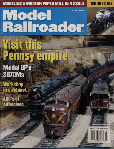   Model Railroader Magazine, April 2002: Visit this Pennsy empire. 