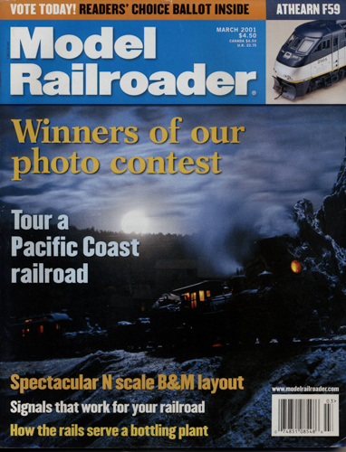   Model Railroader Magazine, March 2001: Winners of our photo contest. 