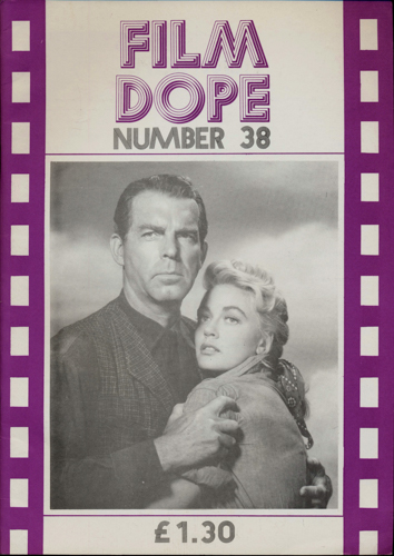   Film Dope No. 38 (December 1987). 