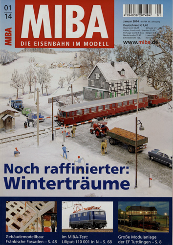   MIBA. Die Eisenbahn im Modell Heft 1/2014: Noch raffinierter: Winterträume. 