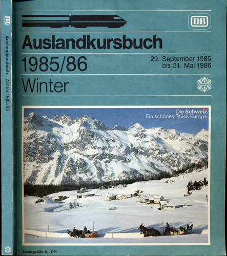   Auslandskursbuch Winter 1985/86. 