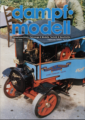   Das Dampfmodell (Fachzeitschrift) Heft 1/1994 (Februar/März/April 94). 