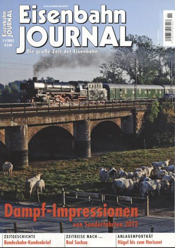   Eisenbahn Journal Heft 11/2012: Dampf-Impressionen von Sonderfahrten 2012. 