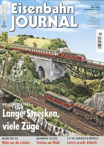   Eisenbahn Journal Heft 3/2009: Lange Strecken, viele Züge: Anlagenporträt. 