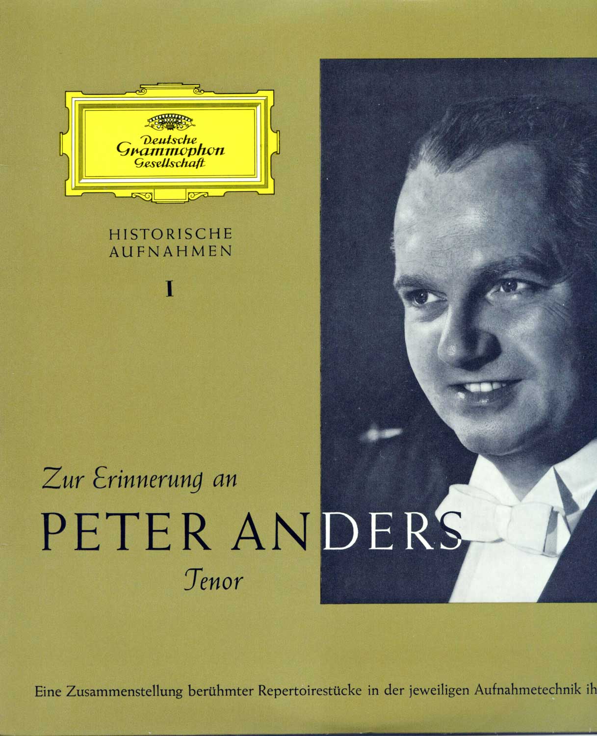 Peter Anders  Zur Erinnerung an Peter Anders (17 201 LPE)  *LP 10'' (Vinyl)*. 