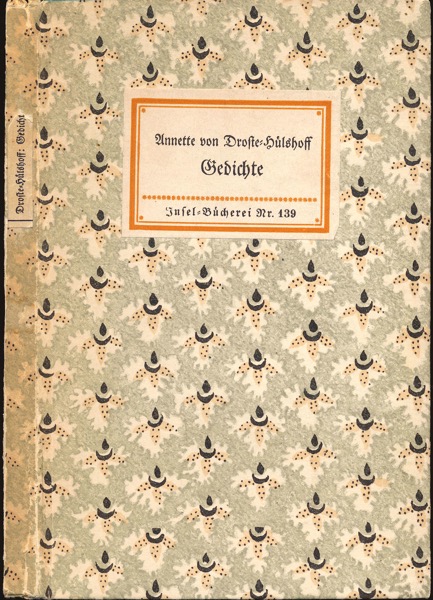 Droste-Hülshoff, Annette v.  Gedichte. 