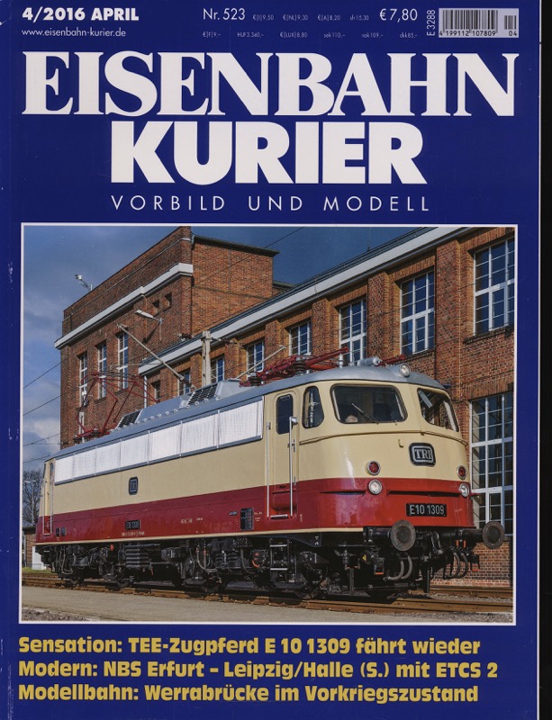  Eisenbahn-Kurier. Modell und Vorbild. hier: Heft Nr. 523 (4/2016 April). 