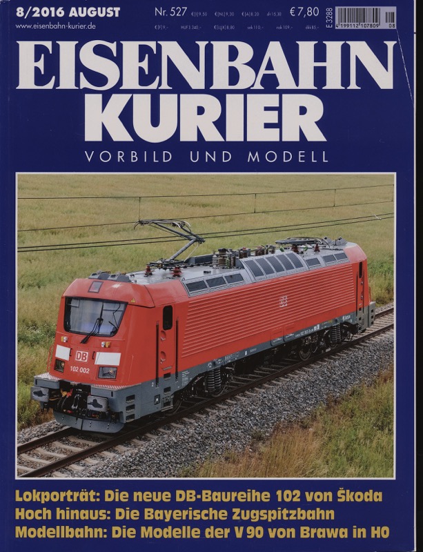   Eisenbahn-Kurier. Modell und Vorbild. hier: Heft Nr. 527 (8/2016 August). 