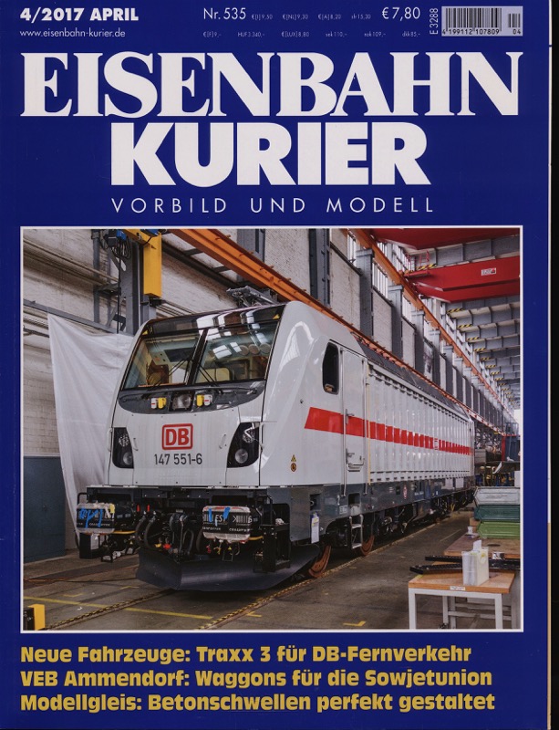   Eisenbahn-Kurier. Modell und Vorbild. hier: Heft Nr. 535 (4/2017 April). 