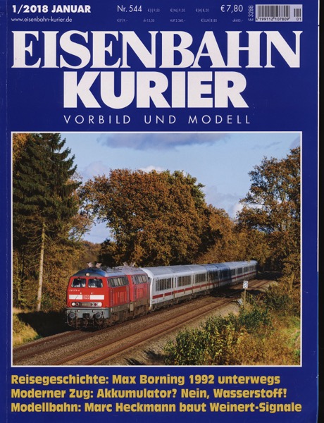  Eisenbahn-Kurier. Modell und Vorbild. hier: Heft Nr. 544 (1/2018 Januar). 