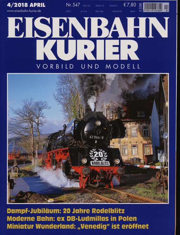   Eisenbahn-Kurier. Modell und Vorbild. hier: Heft Nr. 547 (4/2018 April). 
